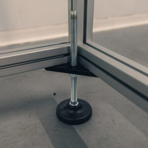 Pieds machine avec plaque pour charge lourde